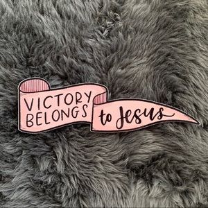 Victory Belongs to Jesus - Christian sticker